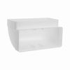 220 x 90 mm / 22 x 9 cm vertical rectangular duct elbow for pipe connection - angle: 90° - ventilation system, heating, cooling - ventilation element for limited spaces.