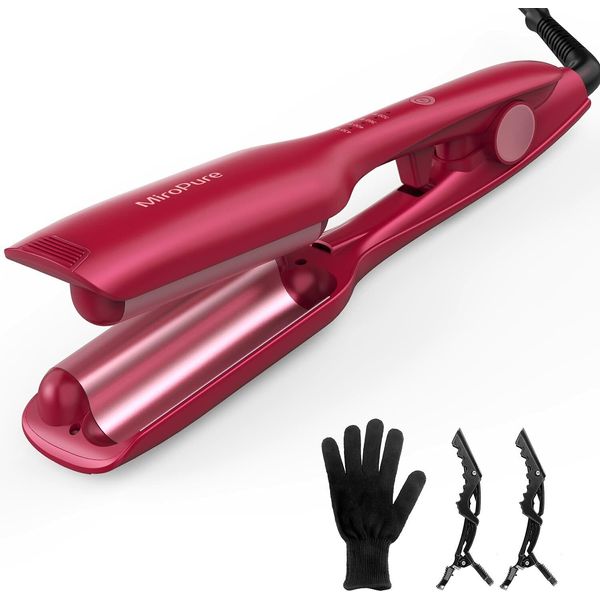 Women Automatic Hair Curler Wand Ceramic Auto Rotate Beach Waver iron Electric