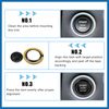 A ABSOPRO Car Auto Engine Start Stop Button Cover Trim Sticker Kit Black Item Replacement