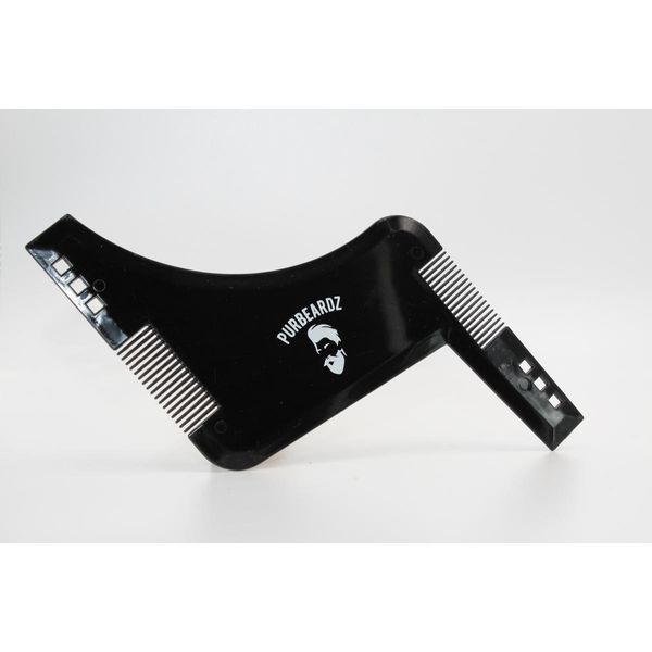 PurBeardz All in One Beard Shaping Template Tool and Beard Comb