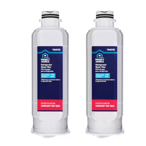 Project Source 2-Pack 6-Month Twist Refrigerator Water Filter S-2-2 #3846784
