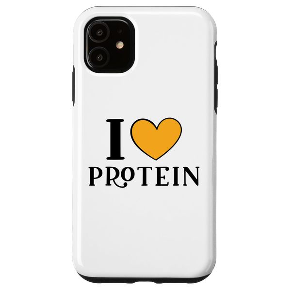 iPhone 11 I Love Protein Funny Gym Workout Case