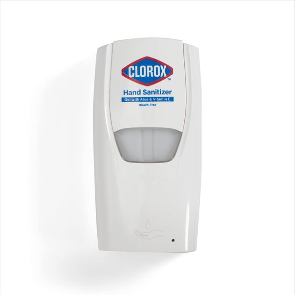 Clorox Pro Automatic Hand Sanitizer Gel Dispenser Wall Mount, Touchless Bleach-Free Solution, for Office & Commercial Use, 1000 ml - Hand Sanitizing Gel Dispenser for Everyday Use