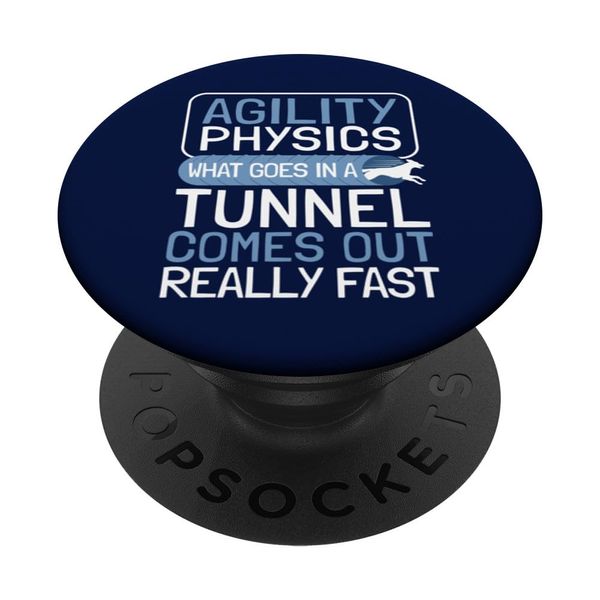 Dog Agility Handler - Agility Physics - Tunnel Dog Agility PopSockets Swappable PopGrip