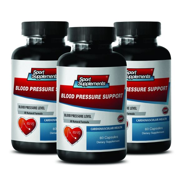 Blood Pressure Support 820mg - Healthy Stress Level Response Supplements 3B