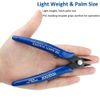 YEGEOOE Wire Cutters, 5Pack 170 Micro Precision Wire Flush cutters Mini Nippers Shear Cutters Wire Snips Small Side Cutters for Electronics
