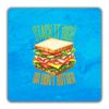 Shopagift Stack it High or Don't Bother Sandwiches 2 Pack Coasters - 9cm x 9cm