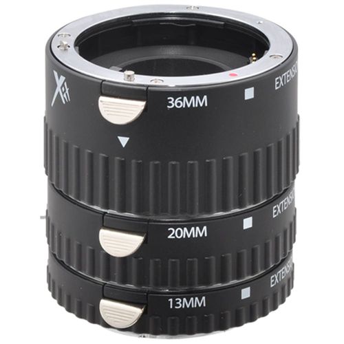 Xit XTETS Auto Focus Macro Extension Tube Set for Sony SLR Cameras (Black)