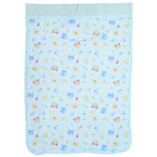 Bandai Anpanman TO-1912800 Cool Nap Blanket, 33.5 x 45.3 inches (85 x 115 cm), Blue