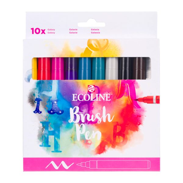 Ecoline Brushpen X10 Hndltt.Cb