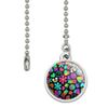 GRAPHICS & MORE Groovy Hippie Peace and Love Pattern Ceiling Fan and Light Pull Chain