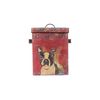 Creative Co-Op Vintage Tin Dog Biscuit Container with Boston Terrier