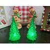 Christmas MINI Lighted Acrylic Christmas Trees Tabletop Tier Tray Decor 4.5"