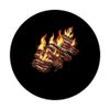 Chocolate Covered Bacon With Flames PopSockets Adhesive PopGrip