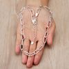 Philip Jones Silver Plated Paperclip Necklace