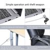 YACSEJAO Notebook/Laptop Combination Lock Security Cables Computer Laptop Notebook Locks, Office Dormitory Meeting Study Room Security Lock (1.8M)