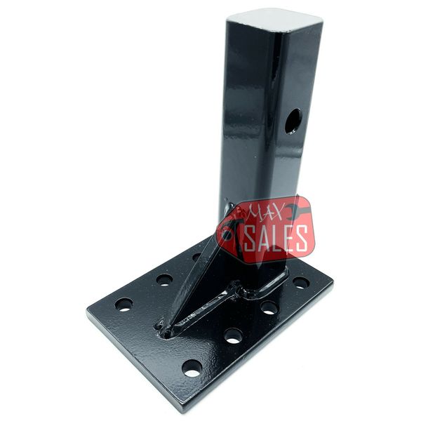 Trailer Receiver Pintle Mount 2" 10,000 lbs HD Hitch Adjustable Flat Plate 