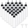 32 Pack 2 Oz Plastic Squeezing Bottles () Clear Oil Dispenser Dropper Bottle Ap