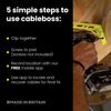 Cableboss - Fix, Record & Recover Cables Easily - Time Saving Cable System & Mobile App - Position & Fix Cables Between Ceiling & Wall Voids - x1 Pack