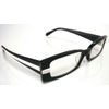 MySpex Dutone Rectangle - Black/White - Strength +2.5