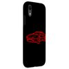 iPhone XR Custom Red Car Styling Smartphone Case on Black Background