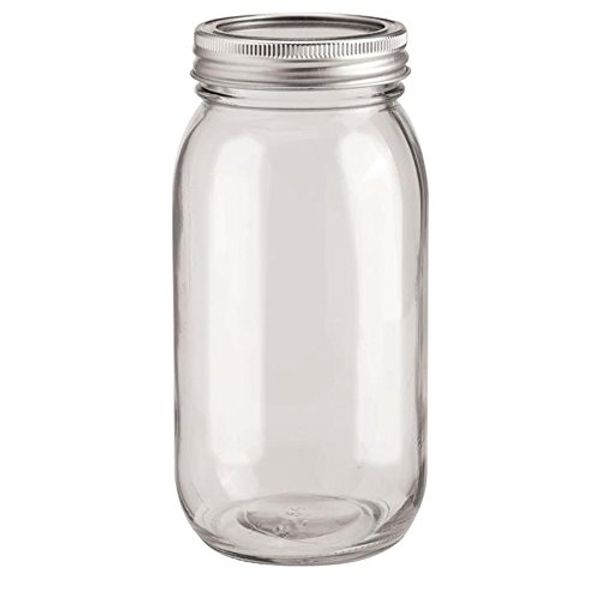 Decorative Glass with 2-Piece Lid 650 ml, Pack of 1