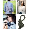 Camera Neck Strap Rope Shoulder Strap Shoulder Strap SLR Mirrorless Compact CR-NS, Black