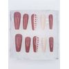 Handcrafted - Press On Nails - "Expresso Crème" - Nail Art