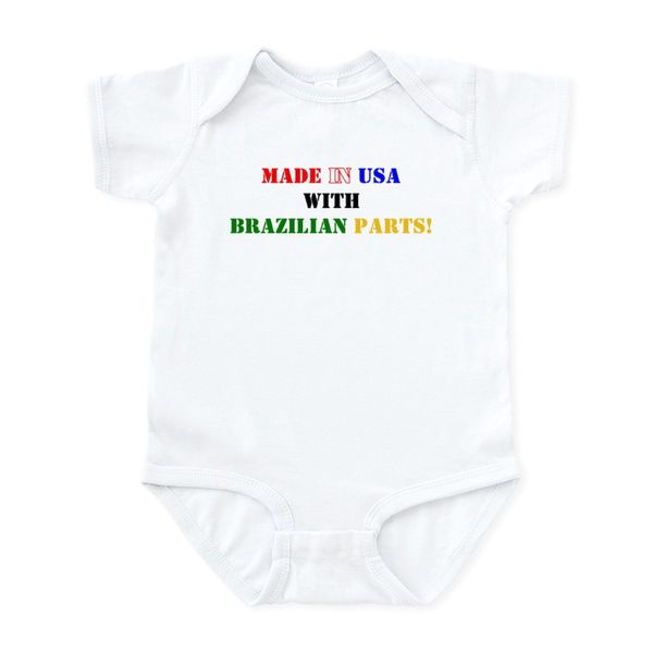 CafePress Made In USA With Brazilian Parts! Infant Creeper Infant Bodysuit Baby Romper