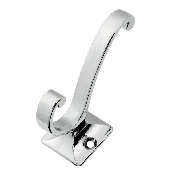 BELWITH Hickory Hardware P25024-CH Chrome Zinc Swirl Small Hook Utility Keys