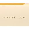Papyrus Gold Border Thank You Boxed Note Cards, 16-Count