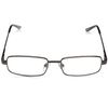 Foster Grant Men's Axton Rectangular Reading Glasses, Satin Brown/Transparent, 59 mm, +1.00