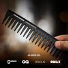Charlemagne Carbon Styling Comb - Wide Tooth Comb/Wide Comb Hair Comb - Developed by Barbers, Designed in Germany. Curl Comb/Texture Comb/Detangling Comb - Hair Comb Men & Women