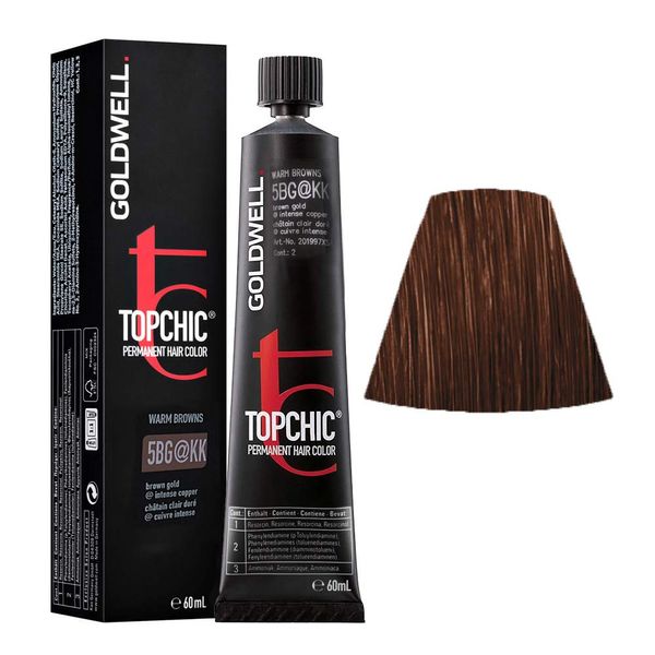 5BG@KK Light brown brown gold elumenated intense copper Goldwell Topchic Warm browns tb 60ml