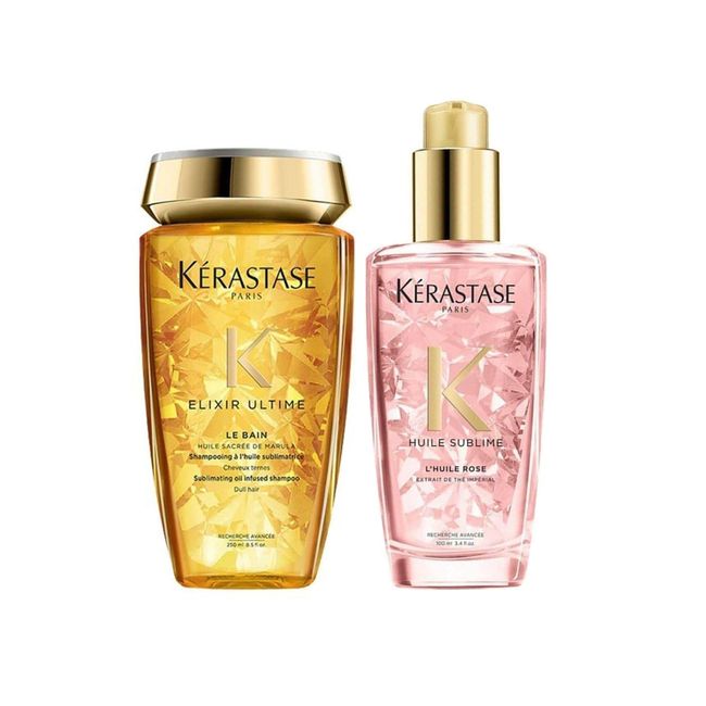 Kerastase Elixir Ultime Le Bain Şampuan 250 ml + Boyalı Saç Parlaklık Yağı 100 ml