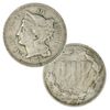 1865-1876 Nickel Three Cent Piece G/VG