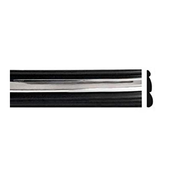 Black Chrome Side Body Trim Molding Replacement for 1992-1996 F150, F250, F350, Bronco - 2" Wide (Quarter Roll - 6 ft)