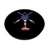 AH64 Apache Military Attack Helicopter American Flag Apache PopSockets Swappable PopGrip