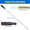 2 Magnetic Telescoping Pickup Rod Tool LED Light Grabber Stick Inspection Mirror