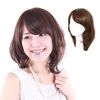 My Energetic Wig, Medium, Elegant Medium Wig, For Women, Full Wig, Heat Resistant, M3C7 (Medical Base + Human Hair Mix, C9 Slightly Bright Brown)