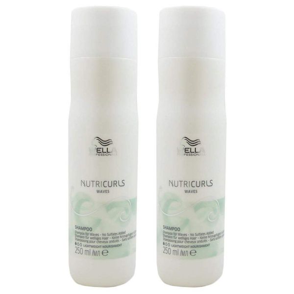 WELLA Nutricurls Shampoo Waves 250 ml Pack of 2