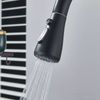 Stainless Black Kitchen Sink Faucet Single Handle Swivel Pull Down Sprayer Mixer
