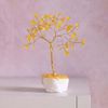 Mini Gemstone Tree Ornament 13cm - Citrine