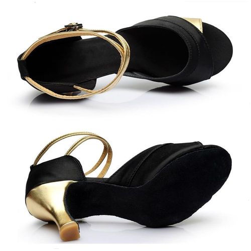 FLORPERRY Women's Latin Dance Shoes, For Ballroom Dance, For Practice, Stage, Concerts, Sports, Dance Shoes, Stage, Dance Shoes, Heel 2.0 inches (5 cm), Soft, Silver