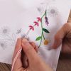 Trimits Embroidery Kit - Tablecloth - Includes Printed Fabric, Threads, Needle & Instructions, 80 x 80cm, Daisy Chain