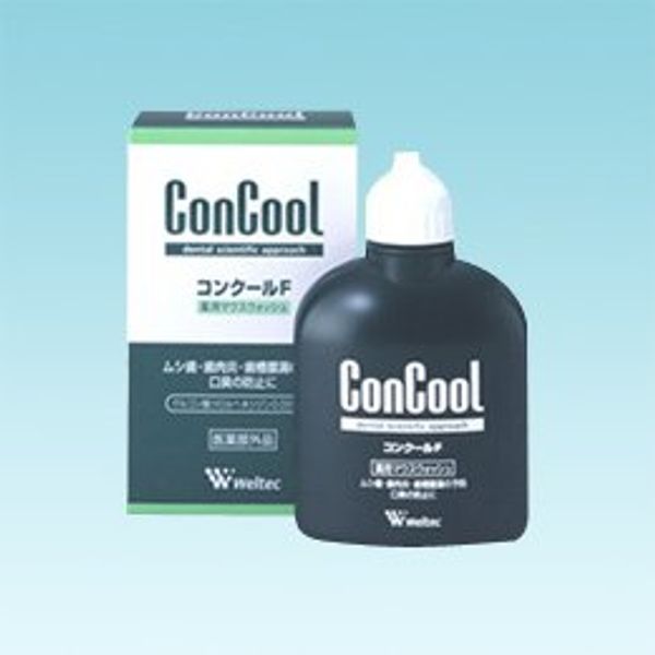 Welltech Liquid Concour, F, 3.4 fl oz (100 ml) x 1 Bottle, Medicated Mouthwash, Contest, Mild Mint Flavor