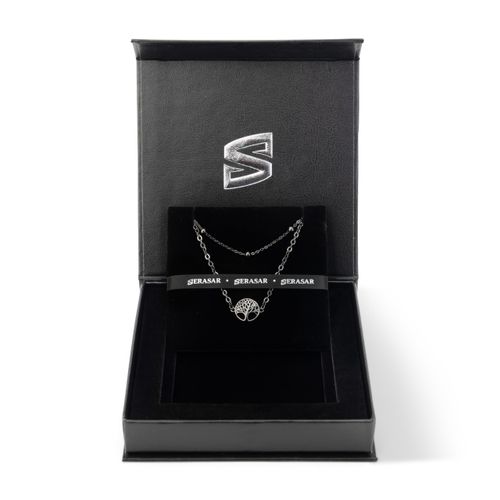SERASAR Life Bracelet Women's Jewelry 925 Sterling Silver Bracelet Girls Chain Bracelet Jewelry Box Gift Idea Gifts for Girls Wedding Day Silver Wedding Anniversary