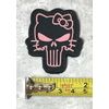 Hello Kitty Tactical Morale Patch, PVC Hello Kitty Gun Rubber Patch Hook Backed