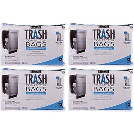 Bestair Trash Compactor Bags(16'' D. x 9'' W. x 17'' H, Pack of 12)