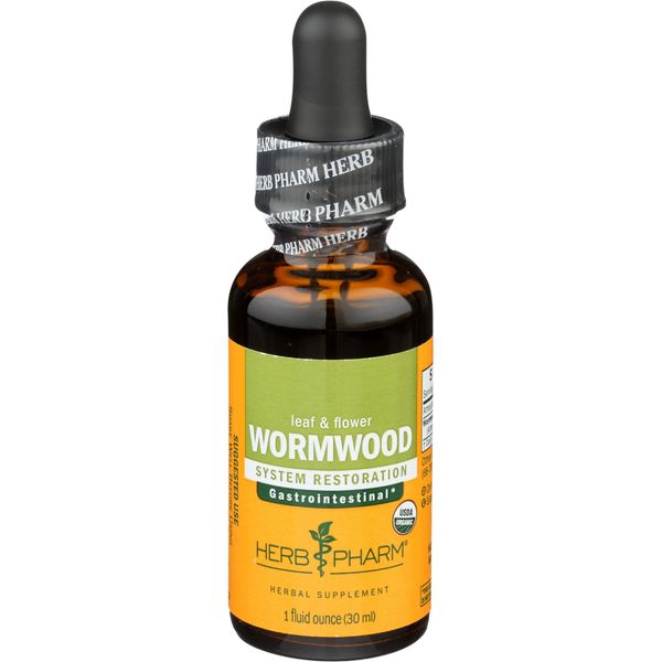 HERB Pharm Organic Wormwood Extract, 1 FZ